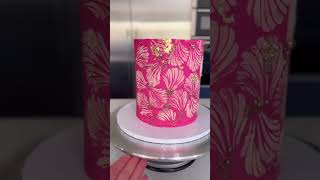 Adding Edible Gold Leaf to a Cake [upl. by Udall]