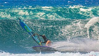 Pro Windsurfer Carves Epic Waves 🏄 [upl. by Philan]