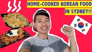 HomeCooked Korean Food in Sydney Part 1Cooking 한국 집밥   Kimchi Fried Rice amp Seafood Pancake [upl. by Shaughnessy]