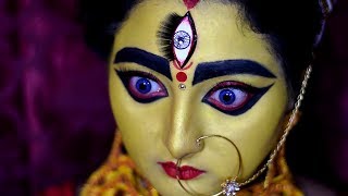 Durga Makeup Tutorial  Durga Makeup Demonstration [upl. by Larkin649]