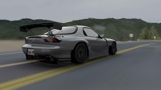 500BHP Mazda RX7  Assetto Corsa  Canyon Run [upl. by Guenna]