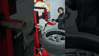 Tyre Changer U 650F achine Operation Demonstration Video [upl. by Nellad]