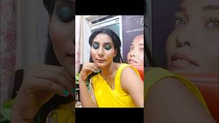 Make up by me on our yellow daisy punjabi youtubeshorts tag makeup green eyes [upl. by Stephenie872]