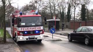 EINSATZFAHRT  FEUERWEHR NEUSS  FEUHOCHHAUS  LÖSCHZUG ALARM [upl. by Oravla]