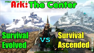 Ark The Center Survival Evolved vs Survival Ascended [upl. by Mauri]