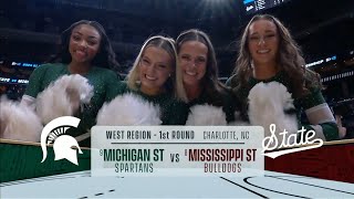 NCAA First Round intro CBS  Michigan State vs Mississippi State  3212024 [upl. by Edasalof996]