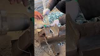 Mounting process of bolt buckles for wire rope [upl. by Refotsirc]