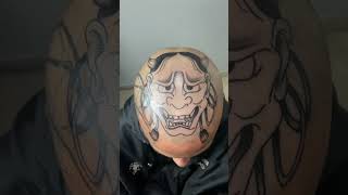 Hannya Mask Tattoo hannya japaneseculture japaneseartwork tattoo tattooart [upl. by Nnairek779]