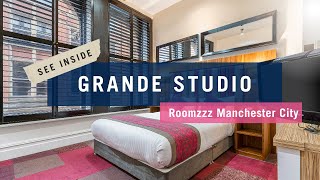 Grande Studio  Apartment Tour  Roomzzz Manchester City [upl. by Modesta539]