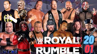 2001 Royal Rumble Full Match Roster amp Same Entry WWE 2k23 therock undertaker stonecoldsteveaustin [upl. by Naivatco]