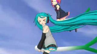 Miku x Neru x Teto 【MMD】 驫麤～とりぷるばか～【Triple Baka】 short VER [upl. by Oiragelo]