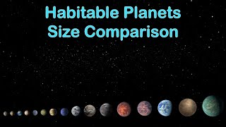 Habitable Planets Size Comparison [upl. by Artenak]