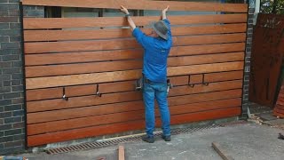 Garage Makeover  Easy timber screen [upl. by Anoik]