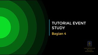 Tutorial Event Study Bagian 4 [upl. by Ynalem]