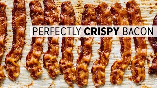 HOW TO COOK BACON IN THE OVEN  easy crispy and no mess [upl. by Haletta]