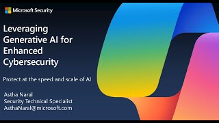 Leveraging Generative AI for Enhanced CyberSecurity [upl. by Atig]