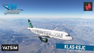 Microsoft Flight Simulator 2020  Las Vegas KLAS  KSJC San Jose  Fenix A320  Vatsim [upl. by Zeitler997]