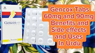 Gencox Tablets 60mg 90mg Benefits in Urdu  Uses and Side effects [upl. by Cave]