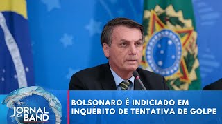 PF indicia Bolsonaro e mais 36 em inquérito sobre tentativa de golpe de Estado  Jornal da Band [upl. by Tteraj]