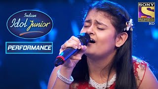 Ananyas Outstanding Performance On Mere Naina Sawan Bhadon  Indian Idol Junior 2 [upl. by Jenine521]