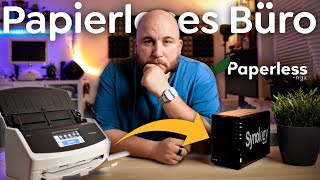 Mein Papierloses Büro Scanner NAS amp Paperless NGX [upl. by Yrdua]