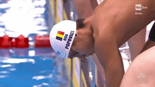 David Popovici  200m Freestyle Heats  Fukuoka 2023  ITA Commentary [upl. by Massie30]