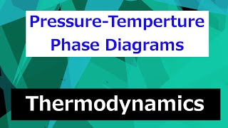 Pressure  Temperature Phase Diagram  Thermodynamics  Class 46 [upl. by Byrd212]