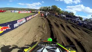 GoPro HD Ryan Villopoto Moto 2  Unadilla MX Lucas Oil Pro Motocross Championship 2013 [upl. by Garbe]