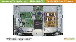 Mitsubishi LCD TV Repair How to Replace TCon Boards LJ9402037E [upl. by Ellebanna709]