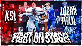 KSI PUNCHED LOGAN PAUL AT PRESS CONFERENCE Highlights [upl. by Rauscher822]