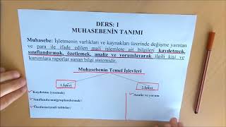 1MUHASEBENİN TANIMI VE İŞLEVLERİ FONKSİYONLARI [upl. by Nekcerb]