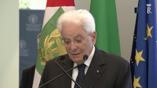 Ue Mattarella quotCompletarne lintegrazione o ledificio crolleraquot [upl. by Kaenel36]