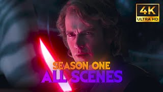 Anakin Skywalker All Scenes 4K  Ahsoka Series [upl. by Corwin620]