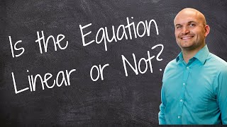 Determining if equations are linear  Free Math Videos  Online Tutor [upl. by Kolnick665]