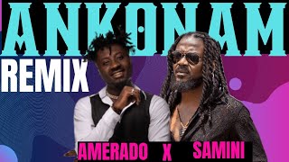 Amerado ft Samini  Ankonam Remix Lyrics Video And Visualizer [upl. by Ecyak250]