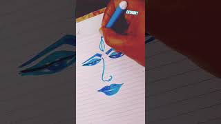 faceart scketching humanart sckech shortvideo ytshorts youtubeshorts art painting [upl. by Fillbert]