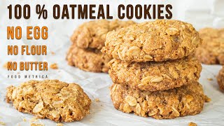 SUPER EASY CRISPY OATMEAL COOKIES [upl. by Elnukeda]