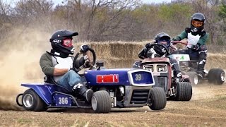 Lawnmower Racing Battle  Dude Perfect [upl. by Jayme]