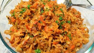 ТУШЕНАЯ КАПУСТА  Вкусный Гарнир и Обалденная Начинка для Пирожков Пирогов и Вареников Filling [upl. by Tamis]