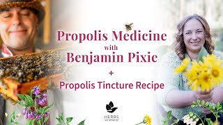 Propolis with Benjamin Pixie  Propolis Tincture Recipe [upl. by Eillib]