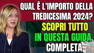 Qual è limporto della Tredicesima 2024 💰 Scopri tutto in questa guida completa [upl. by Akiemat]