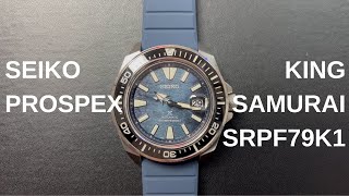 SEIKO Prospex King Samurai SRPF79K1 Ocean Wave Manta Ray [upl. by Bena]