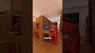 Part 2  Ultimate Room Makeover for 18 Kids 👧👦✨ shorts viralvideo DesignChallenge [upl. by Essila]