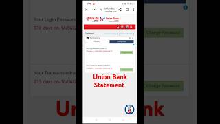 Union Bank Statement Download  Shorts ytshorts union statement [upl. by Doroteya]