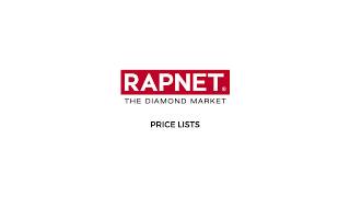 Rapaport amp RapNet Price Lists [upl. by Clynes]