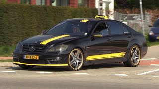 MercedesBenz S63 AMG FAKE TAXI  BRUTAL EXHAUST SOUNDS [upl. by Akirrehs]