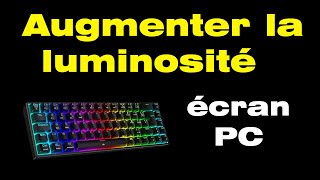 Comment augmenter la luminosité d un ordinateur avec le clavier [upl. by Egiarc]