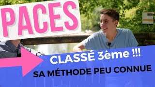 PACES  réussir en arrivant 3e au concours Voici sa méthode [upl. by Roos13]