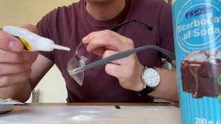 How to repair reading glasses with super glue [upl. by Denn752]