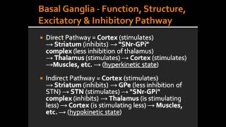 Basal Ganglia  Function Structure Excitatory amp Inhibitory Pathway [upl. by Salena979]